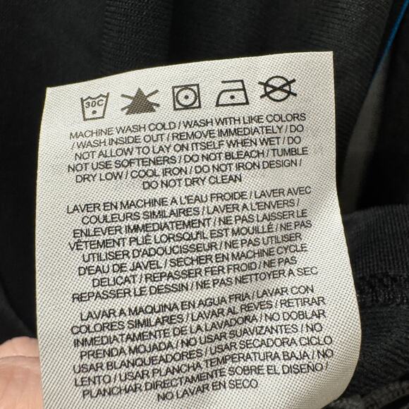 Carolina Panthers Jacket Mens XXL Black Gray 1/2 Zip Pullover Nike NFL Dri Fit - Picture 7 of 8